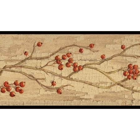 879683 Rosehip Garland Wallpaper Border HAH15173b