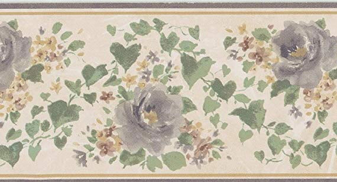 879849 Narrow Floral Swag Wallpaper Border 40946150