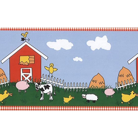 879863 Down on Papa's Farm Wallpaper Border 94407