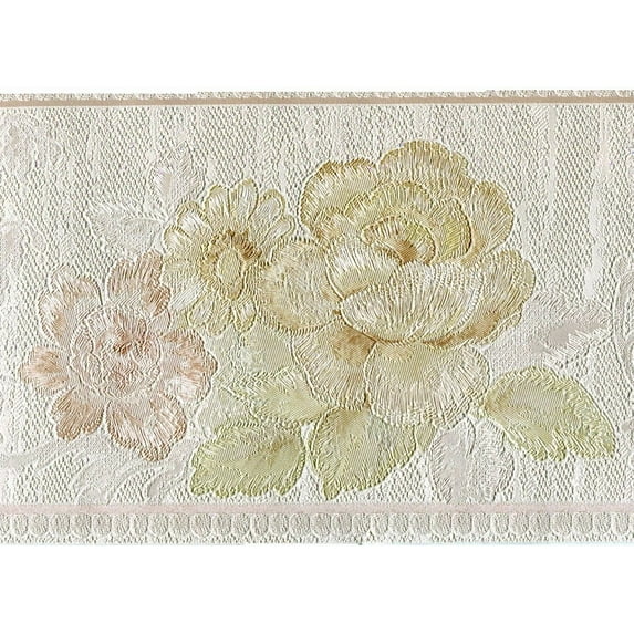 879905 Oriental Satin Garden Scene Wallpaper Border 61683