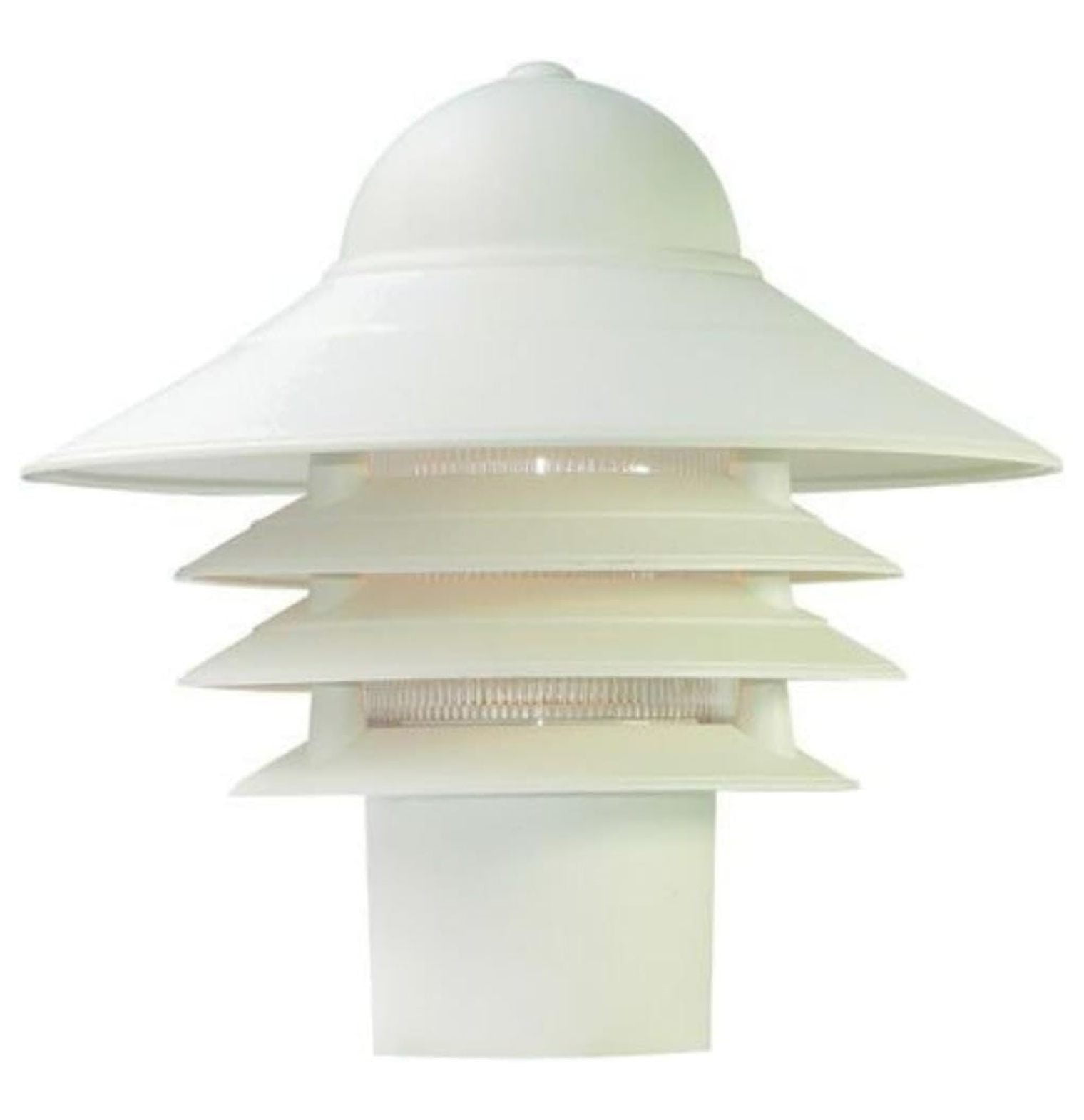 87TW Mariner Collection 1-Light Post Mount Outdoor Light Fixture, Textured White 10" x 10"