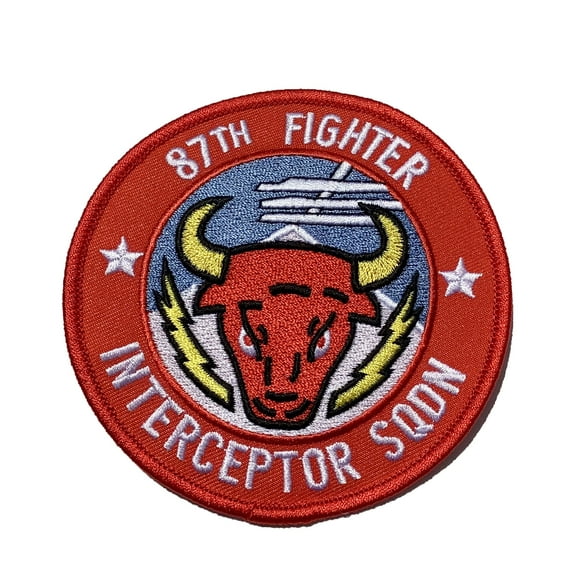 87th Fighter Interceptor Squadron Patch – Plastic Backing