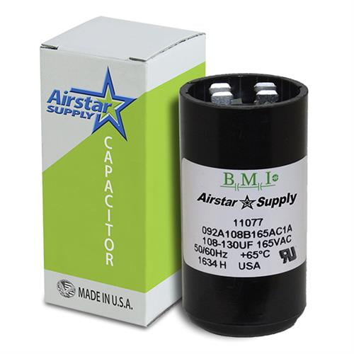 88-108 uF / MFD x 165 VAC BMI Start Capacitor