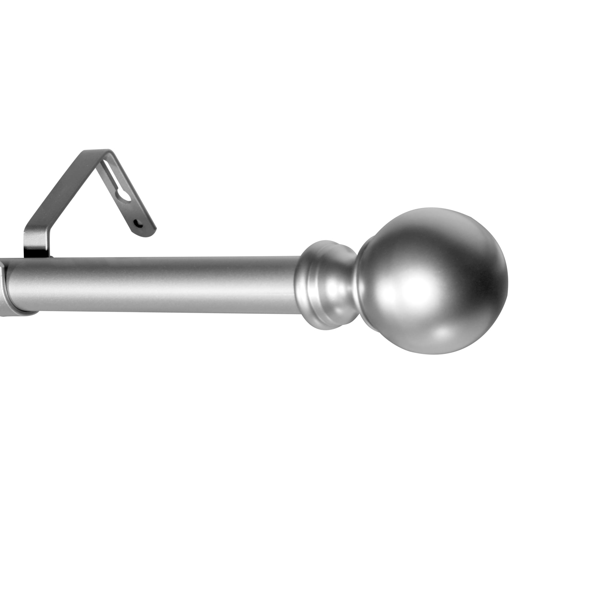 88132 Inch long Telescopic Adjustable Metal Curtain Rod Set with Round