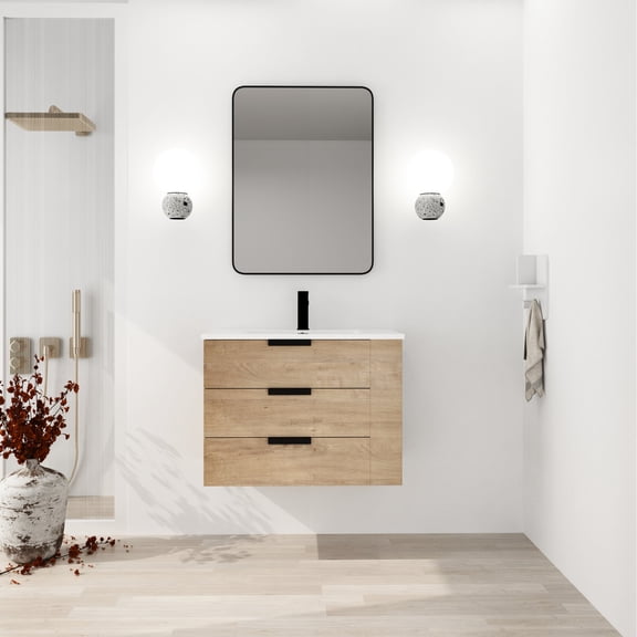 88.4 - lb Plywood - Self - closing Drawers for Efficiency - Wall - mounted in Bathroom - Stain - proof Vanity
