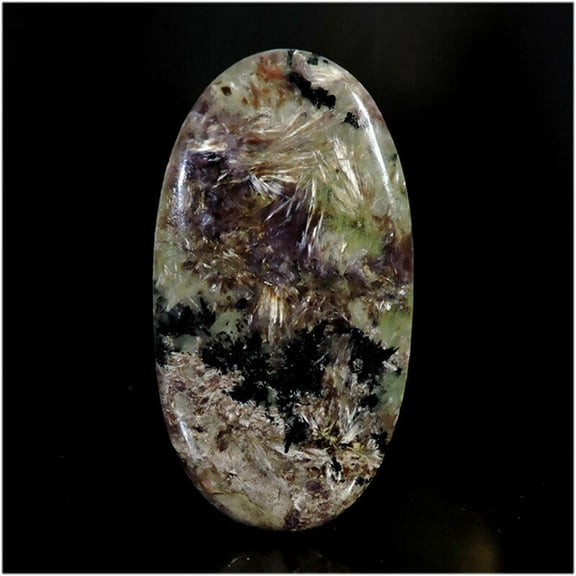 88.50Cts Flashy Charoite Powerful Crystal Cabochon Loose Gemstone