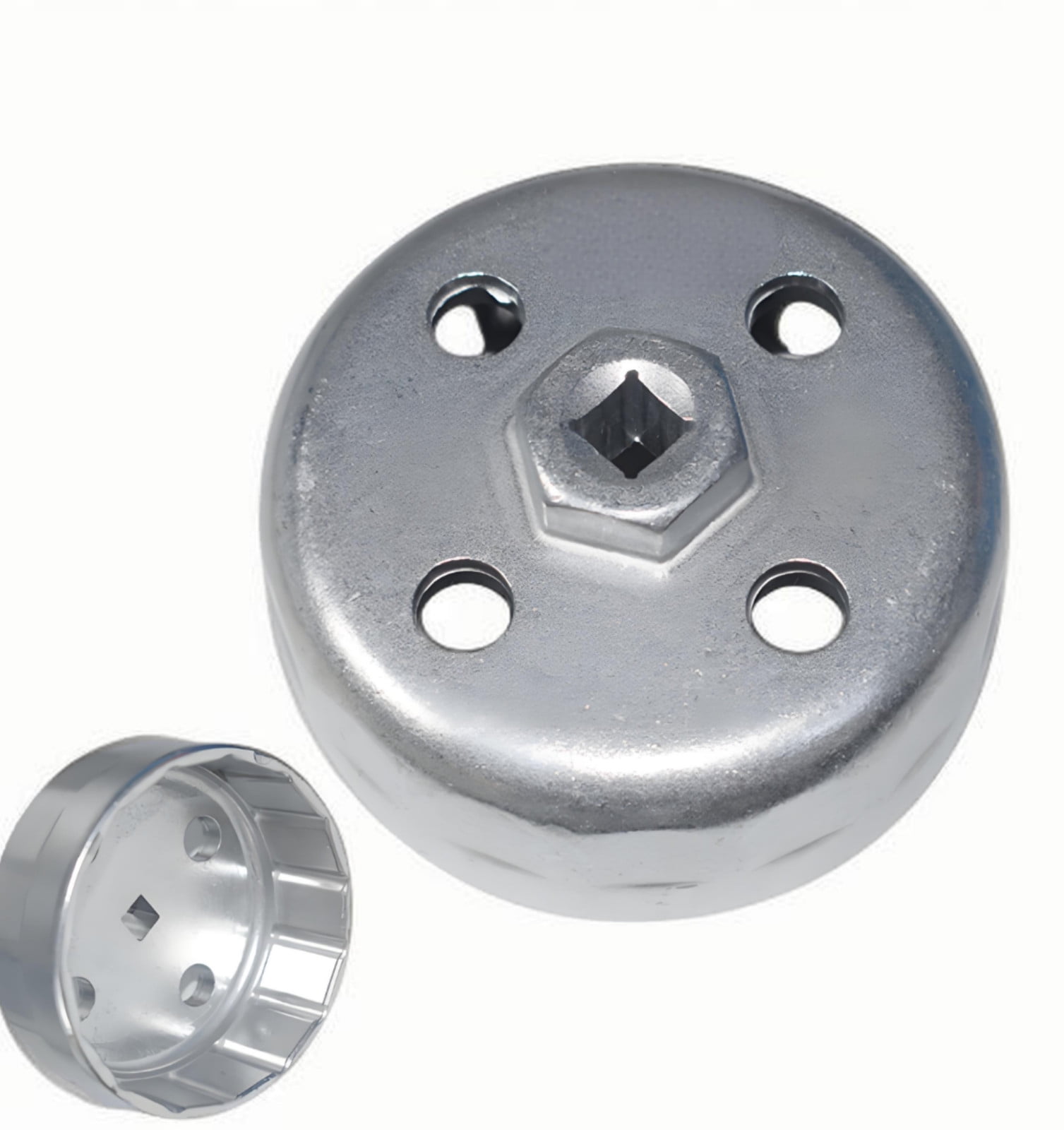 88.8 mm 15-Flute Aluminum Oil Filter Wrench Cup Tool – Compatible with ...