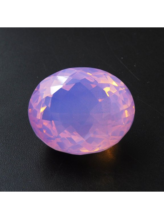 88.95 Ct Oval Cut Lab-Created Pink Opal CERTIFIED Loose Gemstone For Ring