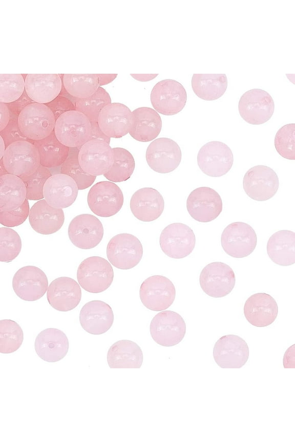 88~96pcs 8mm Natural Rose Quartz Beads Natural Pink Bead Strands Round Loose Gemstone Beads Energy Stone for Bracelet Necklace Jewelry Making for DIY