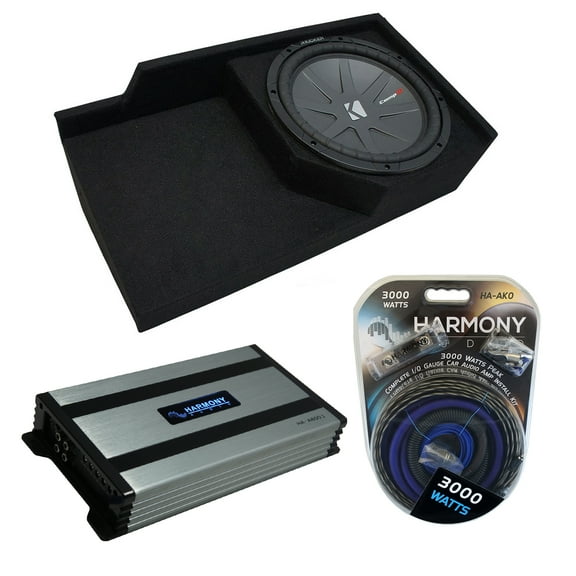 88-98 Chevy CK Silverado Ext Kicker CompR CWR10 Single 10 Sub Box HA-A800.1