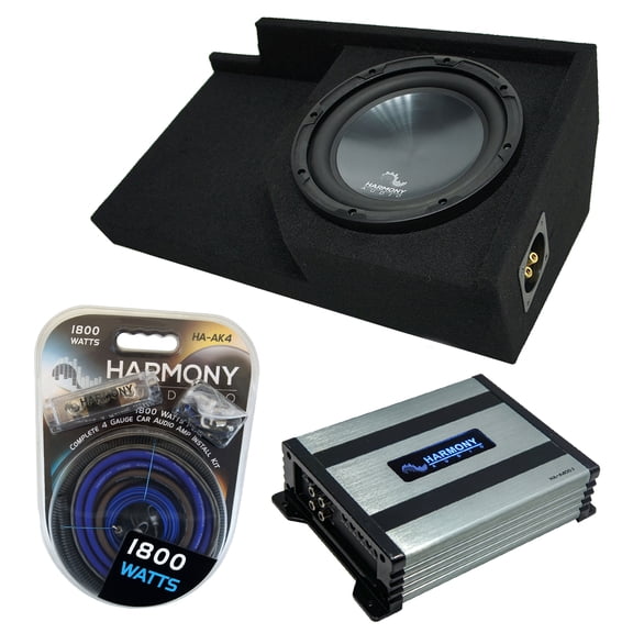 88-98 Chevy CK Silverado Ext Truck Harmony R104 Single 10 Sub Box & HA-A400.1