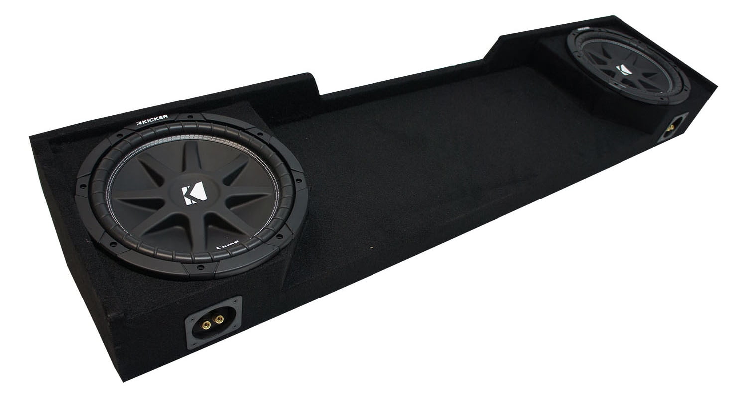 07-13 Chevy Silverado Crew Cab Truck Kicker CompR CWR10 Dual 10 Sub Box 2 Ohm