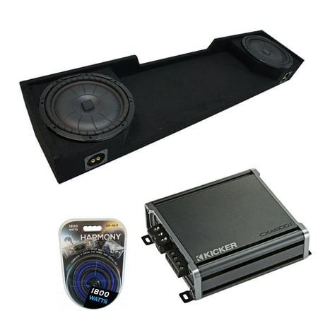 88-98 Chevy CK Silverado Ext Truck Kicker CompVT CVT12 Dual 12" Sub Box CXA800.1