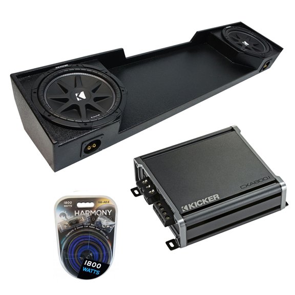 88-98 Chevy Silverado Ext Truck Kicker Comp C12 Dual 12" Rhino Sub Box CXA800.1