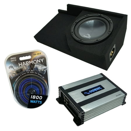 88-98 GMC Sierra Ext Cab Truck Harmony R124 Single 12" Sub Box & HA-A400.1