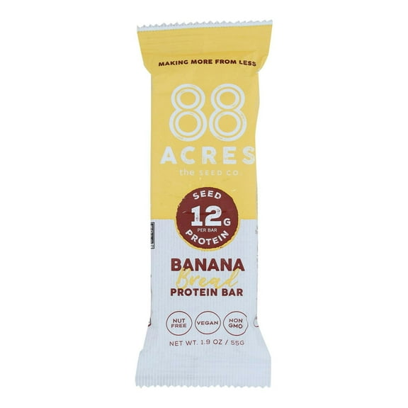 88 Acres Bar Protein Banana Bread 1.94 oz (Pack of 18)