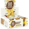 88 Acres Plant Based DHF10 Seed Protein Bar 9 Pack, Banana Bread