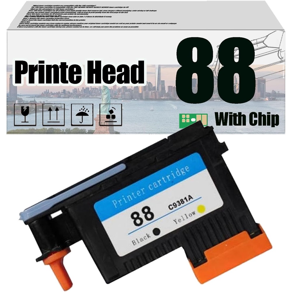 Tête D'impression Compatible HP 88 / C9381A C9382A - Pour OfficeJet Pro K5400 K550 L7480 L7580 L7650 (2 Pièces)