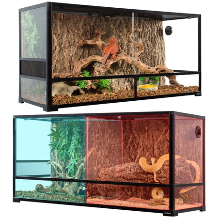 88 Gallon Large Reptile Terrarium with Clapboard