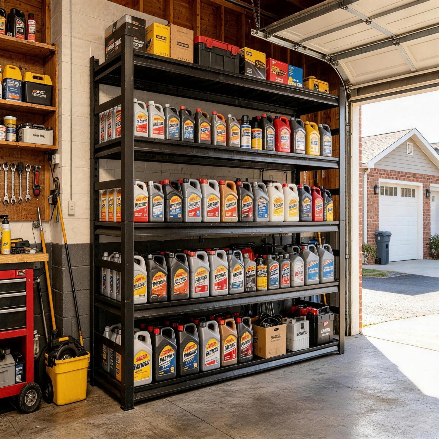 88"H Garage Shelving Heavy Duty 3000LBS Storage Shelves Metal Shelving ...