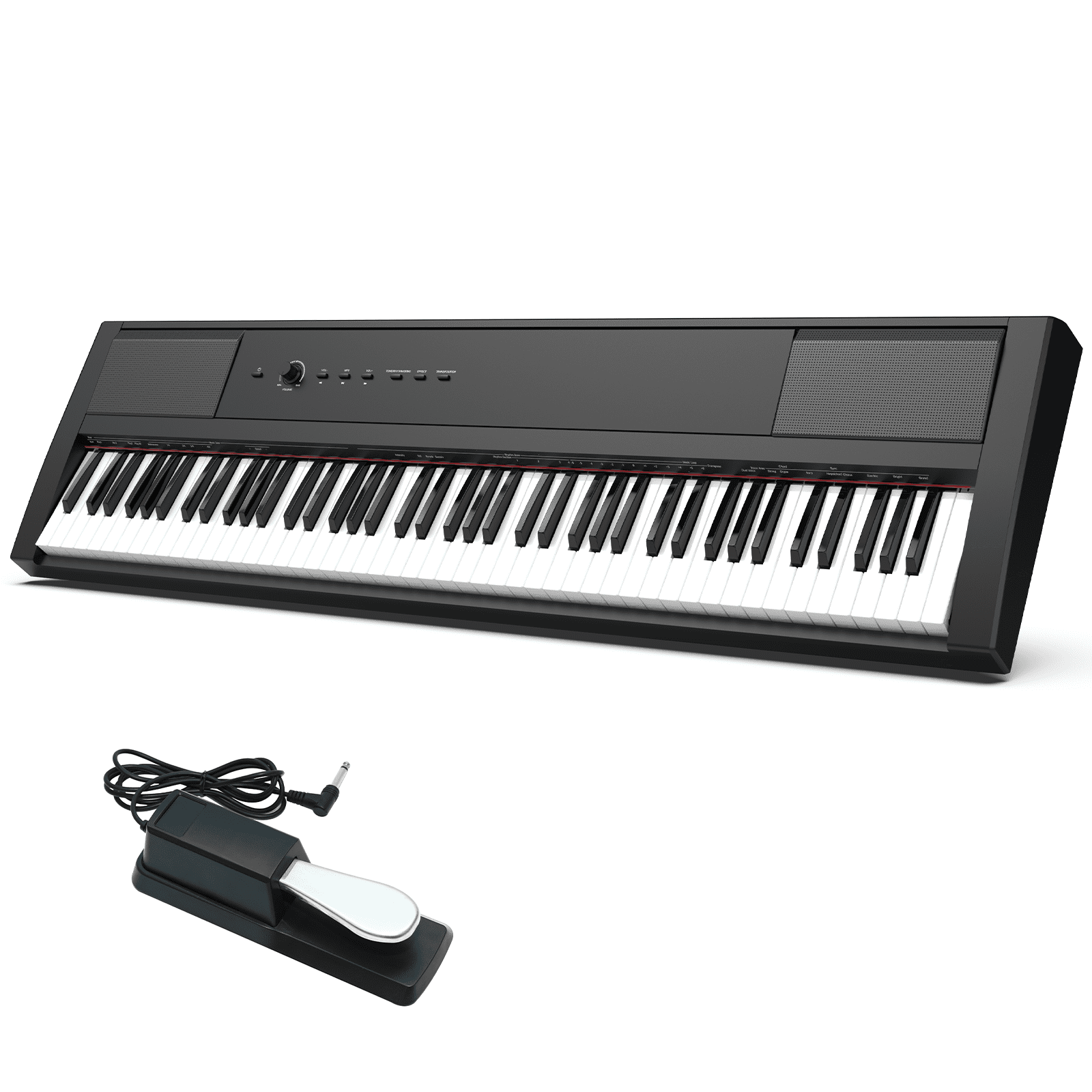 88 Key Digital Piano Keyboard with Semi Weighted Keys, FullSize
