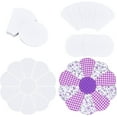 thumbnail image 1 of 88 Pcs Flower Shape Paper Quilting Templates Handmade English Paper Piecing Trapezoid, 1 of 6