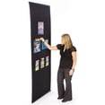 thumbnail image 1 of 88"h Hook & Loop Receptive Banner Stand; Black Hook-n-Loop Fabric, Portable Banner Stand Includes Carrying Case (LBV3186BK1), 1 of 1