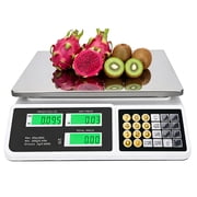 88 lb/40 kg Price Scale. Commercial food scale, kitchen scale, used for weighing produce and meat. Equipped with an LCD display, suitable for farmers markets, butcher shops, and delicatessens.