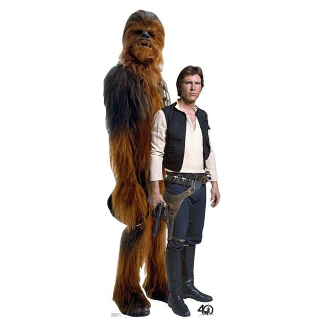 Han Solo and Chewbacca 88" Life-Size Cardboard Standup
