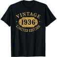 thumbnail image 1 of 88 years old 88th Birthday Anniversary Best Limited 1936 Funny Creative Graphic T-Shirt, 1 of 3