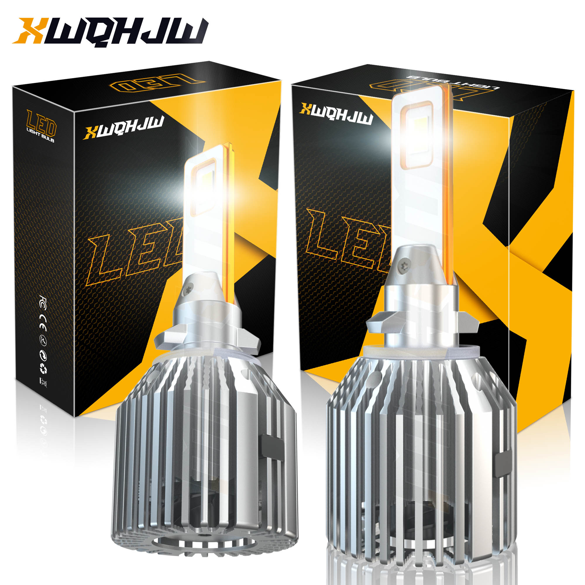880/881/899 LED fog light drive bulb conversion kit ultra white light ...