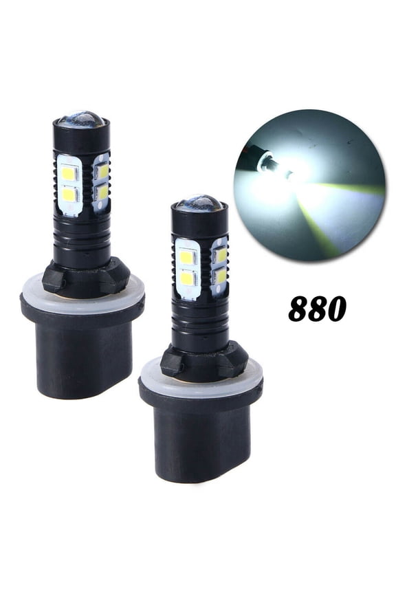 880 890 892 893 899 LED Projector Fog Light Bulbs 6000K White High Power 2PC