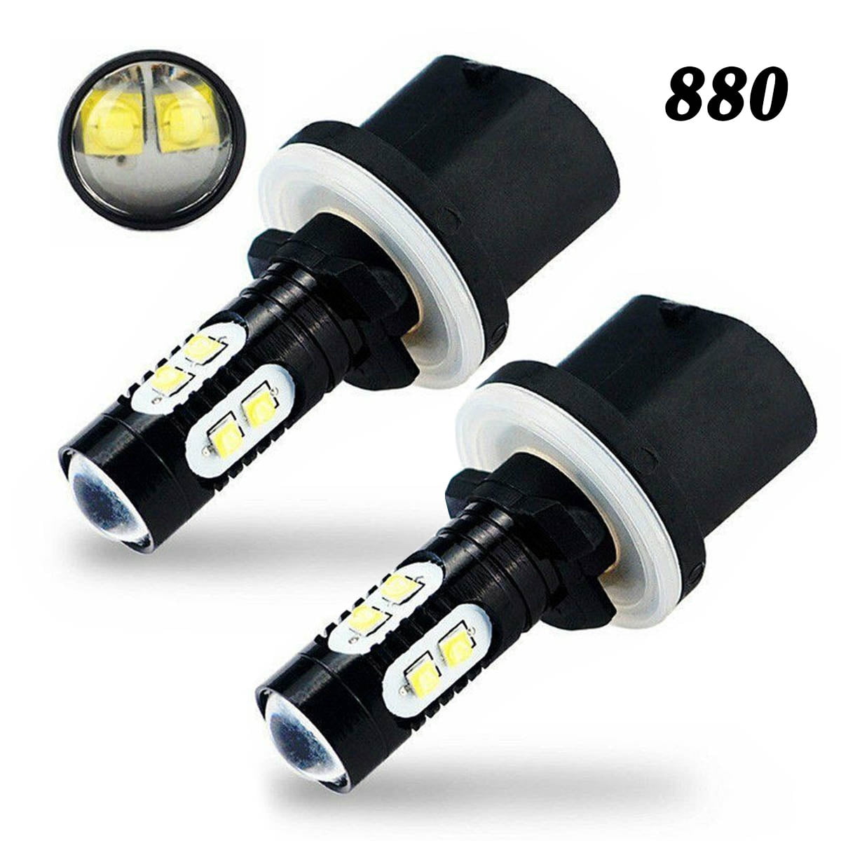 880 890 White LED Bulbs Headlight High Low Beam for Artic Cat 250 300 500