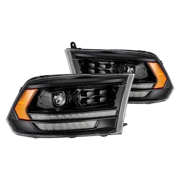 880520 Luxx-Series DRL Bar Projector LED Headlights with Sequential Turn Signal, Black