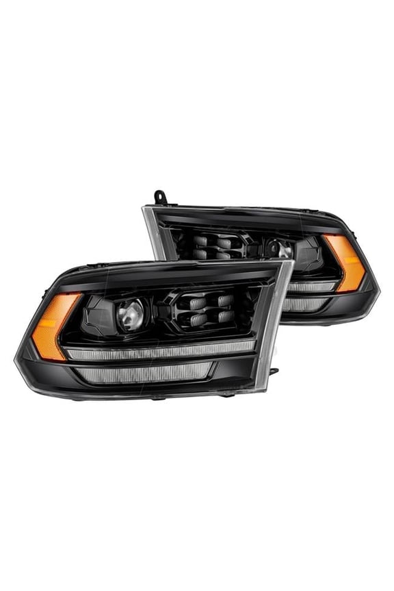 880520 Luxx-Series DRL Bar Projector LED Headlights with Sequential Turn Signal, Black