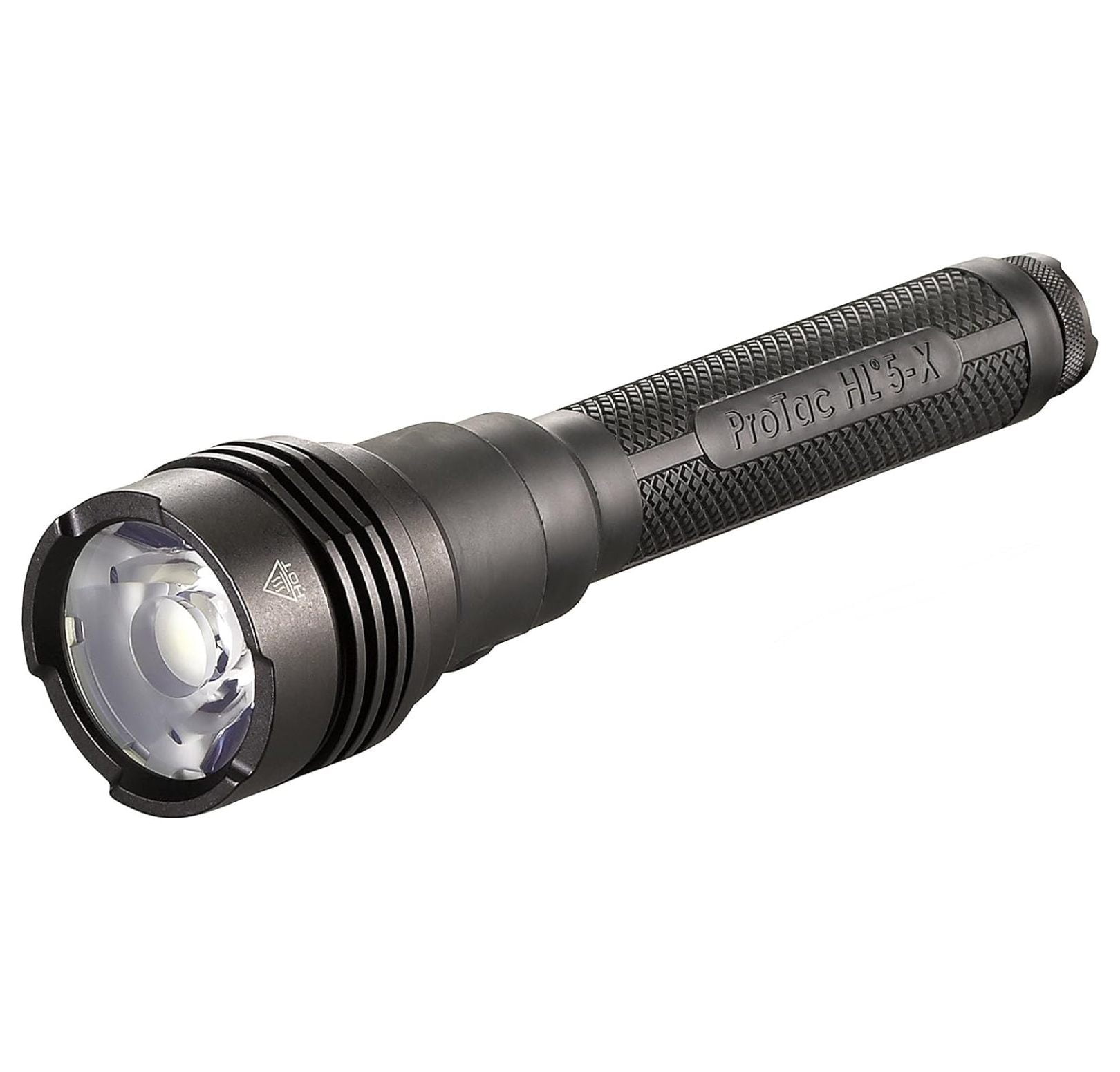 88074 ProTac HL 5-X 3500-Lumen Multi-Fuel Rechargeable Professional Flashlight with 4 x CR123A Lithium Batteries and Wrist Lanyard, Clear Packaging, Black