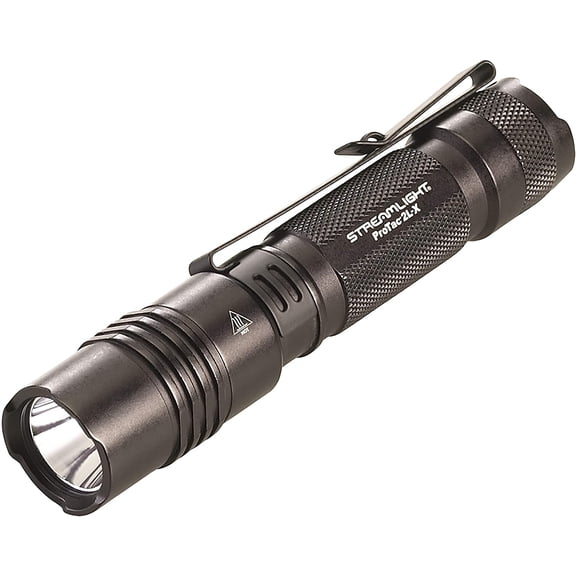 88082 ProTac 2L-X USB 500-Lumen 6800 Candela EDC High Performance Multi-Fuel Tactical Rechargeable Flashlight, Includes USB Cable, Holster, Clip, Retail Clear Packaging, Black