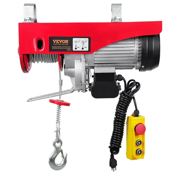 880lbs Electric Hoist with 14ft Wired Remote, 110V Heavy Duty Lift 20-40ft