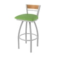 thumbnail image 1 of 881 Revelle 25" Swivel Counter Stool with Anodized Nickel Finish, Medium Back and Graph Parrot Seat, 1 of 5