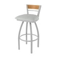 thumbnail image 1 of 881 Revelle 36" Swivel Extra Tall Bar Stool with Anodized Nickel Finish, Medium Back and Graph Alpine Seat, 1 of 5