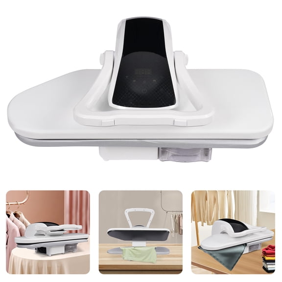 8810D Intelligent Steam Press 1600W  Digital Steam Ironing Machine with Touch Screen, 5 Fabric Settings (Nylon/Silk/Wool/Cotton/Linen), 1L Water Tank for Home Laundry Clothes Store