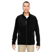 88215 North End Mens Excursion Trail Fabric-Block Fleece Jacket Black