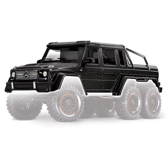 Traxxas 8825R Body, Mercedes-Benz G 63, Complete (Gloss Black Metallic)