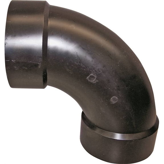 Charlotte Pipe ABS003041000 3 In. Hub T X 3 In. D Hub Abs 90 Degree Elbow
