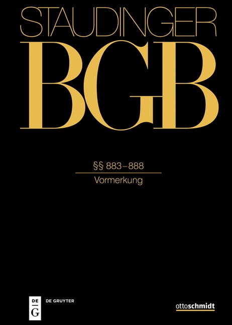 Â§Â§ 883-888: (Vormerkung), (Hardcover)