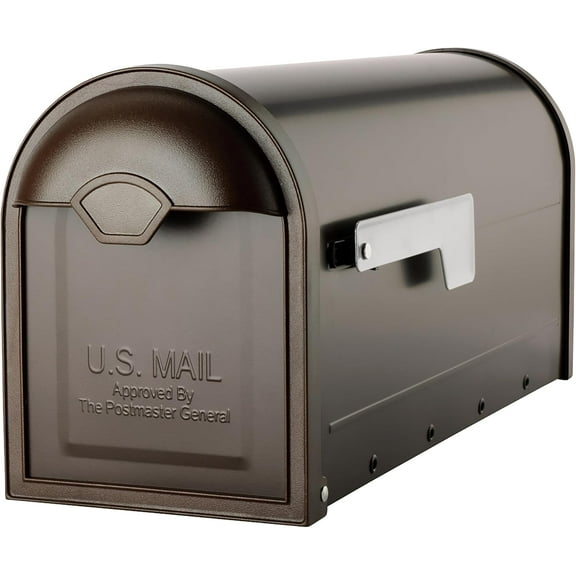 8830RZ-10 Winston Post Mount Mailbox, Rubbed Bronze