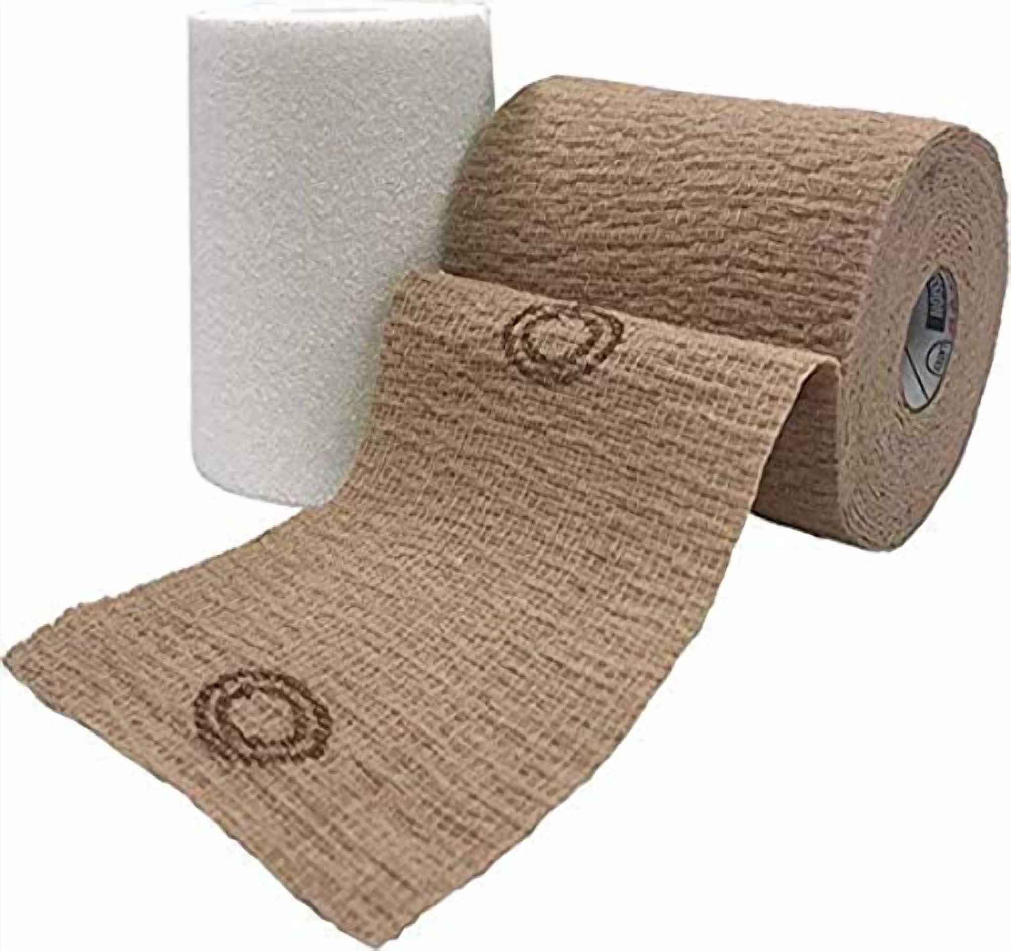 Coflex Two Layer Unna Boot Kit – Zinc Impregnated Foam & Cohesive Bandage, Tan, Latex Free (Pack Of 16)