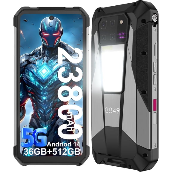 8849 Tank 3 Pro Rugged Smartphone,Rugged Projector Phone , 36GB 512GB Dual Sim 5G Android 14 Unlocked Mobile Cell Phones 6.79" Big Screen