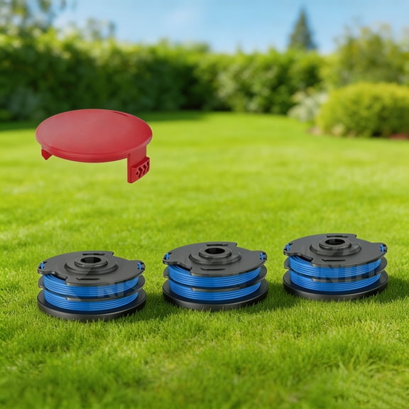 88512 & 88514 Compatible Toro Dual Line Spool  OWNTIDE Replacement for 51480, 51480A, 51480B 14-Inch Electric Weed Eater(3 Spool+1 Cap)