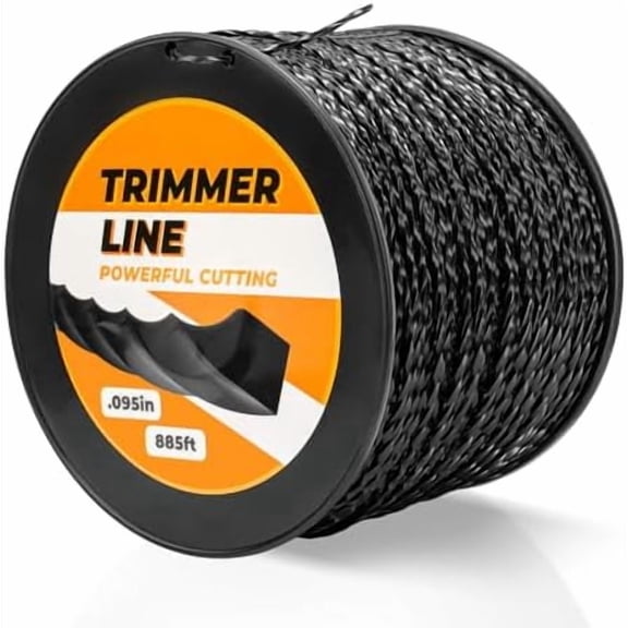 885ft 0.095" Black Diamond Trimmer Line Cutting String Replacement for Echo Trimmer Line 330095073$$Tools